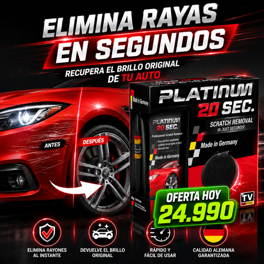 Platinum - Crema Reparadora De Rayones Autos 100ml