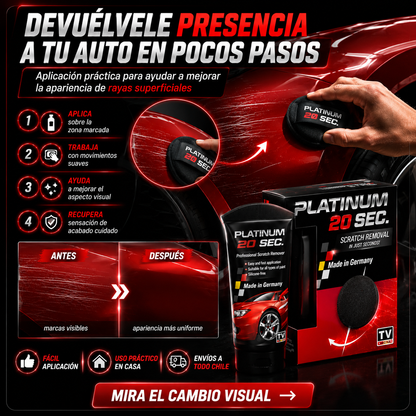 Platinum - Crema Reparadora De Rayones Autos 100ml