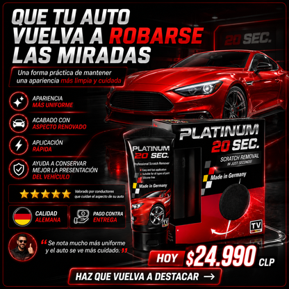 Platinum - Crema Reparadora De Rayones Autos 100ml
