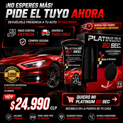 Platinum - Crema Reparadora De Rayones Autos 100ml