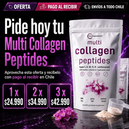 CollagenLux – Multi Colágeno Peptídico | Piel, Cabello y Uñas